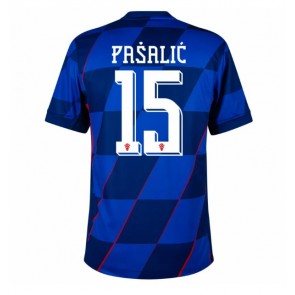 Chorvatsko Mario Pasalic #15 Venkovní Dres ME 2024 Krátký Rukáv